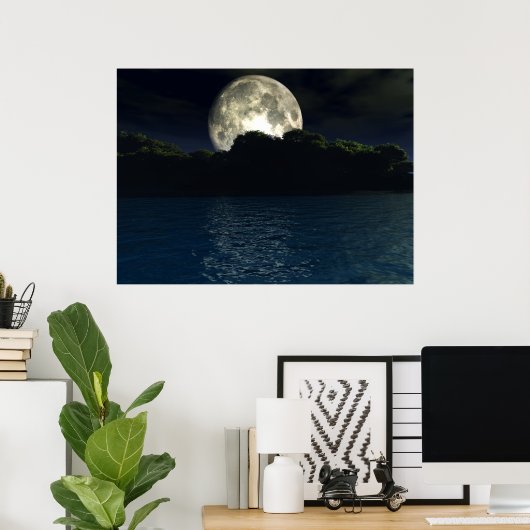 Moon Lake Poster (Heimbüro)