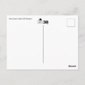 Moon Lander Lunar Module (LM) Blueprint Postkarte (Rückseite)