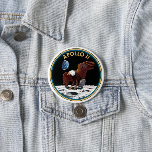 Moon Landing 50 Jahre Jubiläum Apollo 11 Mission Button (Beispiel)