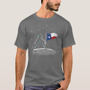 Moon Landing Astronaut Tean Teas Flag US State Tea T-Shirt