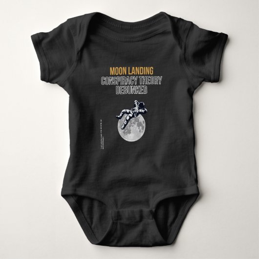Moon Landing Conspiracy Theory Baby Strampler (Vorderseite)