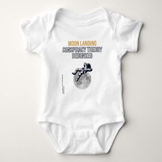 Moon Landing Conspiracy Theory Baby Strampler (Vorderseite)