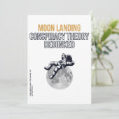 Moon Landing Conspiracy Theory Einladung (Stehend Vorderseite)