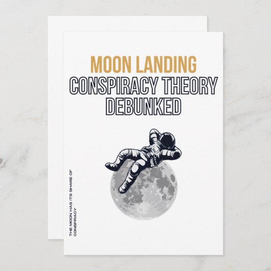 Moon Landing Conspiracy Theory Einladung (Vorne/Hinten)