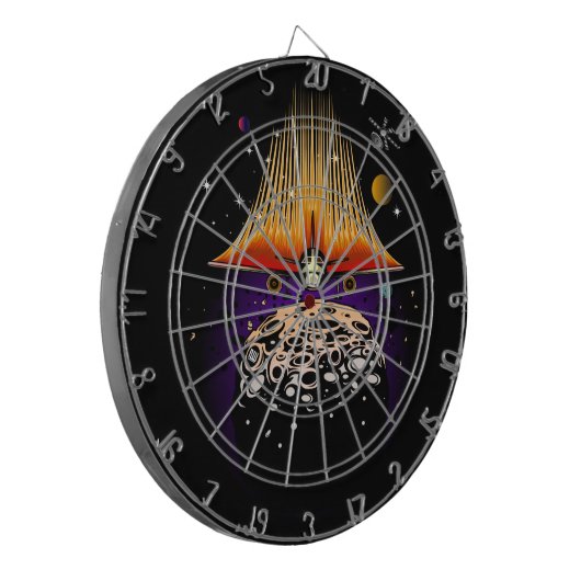 Moon Landing Dartscheibe (Vorderseite Links)