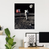 Moon Landing Irony Poster (Heimbüro)