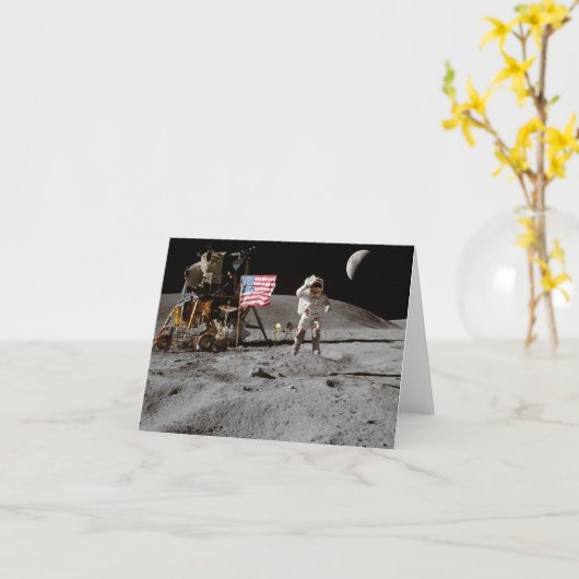 Moon Landing oder ist es? Karte (Gelbe Blume)
