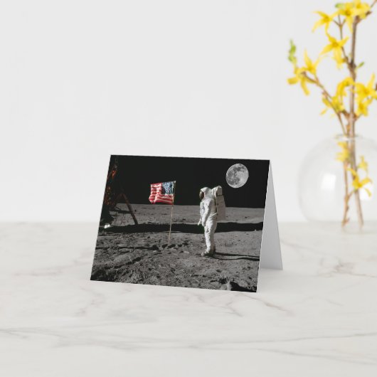 Moon Landing oder ist es? Karte (Gelbe Blume)