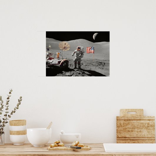 Moon Landing or is it? Poster (Küche)