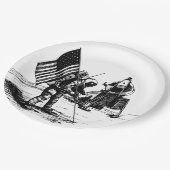 Moon Landing Pappteller (Schrägansicht)