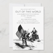 Moon Landing personalisiert Einladung (Vorderseite)