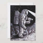 Moon Landing personalisiert Einladung (Rückseite)