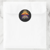 Moon Landing  Runder Aufkleber (Tasche)