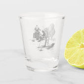 Moon Landing Schnapsglas (Rückseite)