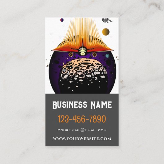 Moon Landing Visitenkarte (Rückseite)