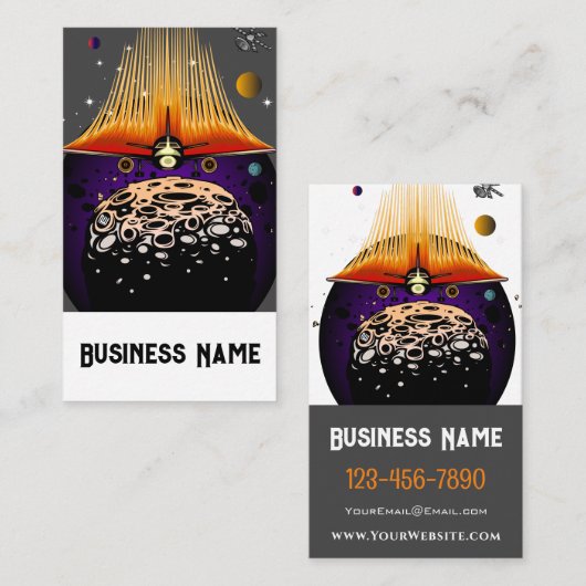 Moon Landing Visitenkarte (Vorne/Hinten)