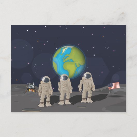 Moon Landings Postkarte (Vorderseite)