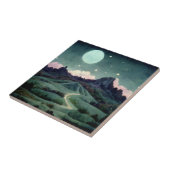 Moon Landscape Fantasy Fliese (Seite)