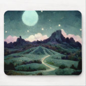 Moon Landscape Fantasy Mousepad (Vorne)