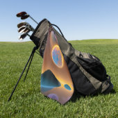 Moon Landschaftskunst Golfhandtuch (Gras)