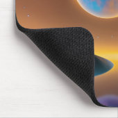 Moon Landschaftskunst Mousepad (Ecke)
