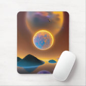 Moon Landschaftskunst Mousepad (Mit Mouse)