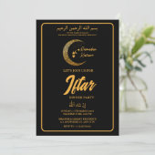 MOON LANTERN RAMADAN KAREEM IFTAR DINNER PARTY INV EINLADUNG (Stehend Vorderseite)