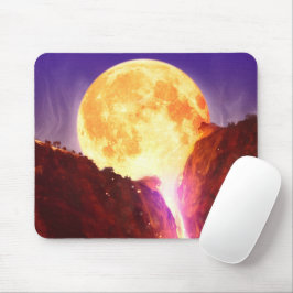 Moon Lava Wasserfall Mousepad