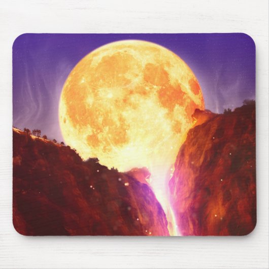 Moon Lava Wasserfall Mousepad (Vorne)