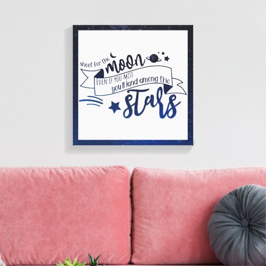 Moon Leinwanddruck (Insitu (Wohnzimmer))