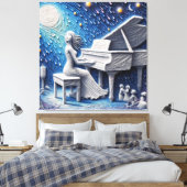 MOON LEINWANDDRUCK (Insitu (Schlafzimmer))