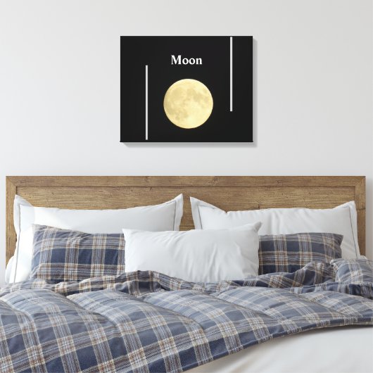 Moon Leinwanddruck (Insitu (Schlafzimmer))
