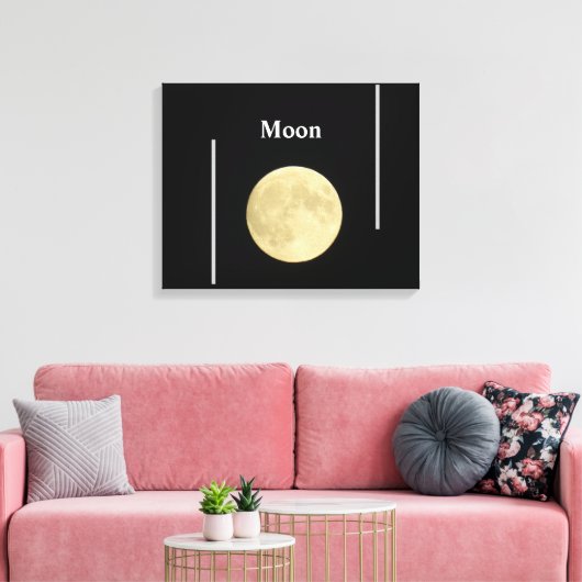Moon Leinwanddruck (Insitu (Wohnzimmer))