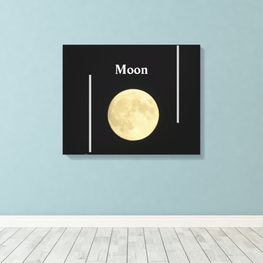 Moon Leinwanddruck (Insitu (Holzboden))