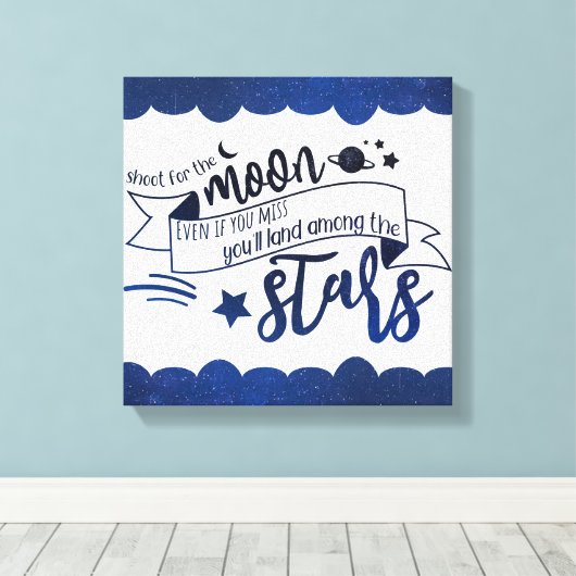 Moon Leinwanddruck (Insitu (Holzboden))