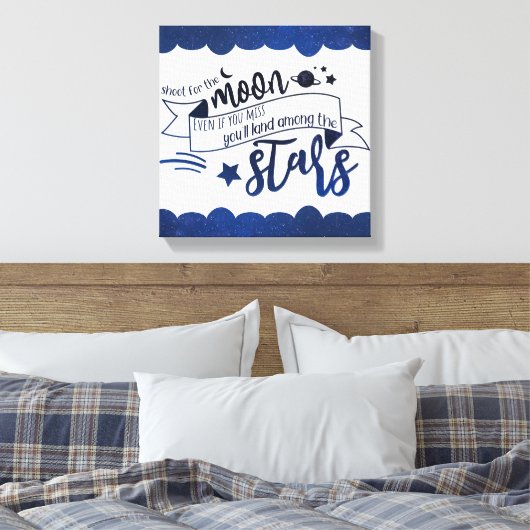 Moon Leinwanddruck (Insitu (Schlafzimmer))