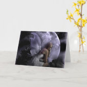 Moon Light Fairy Karte (Gelbe Blume)