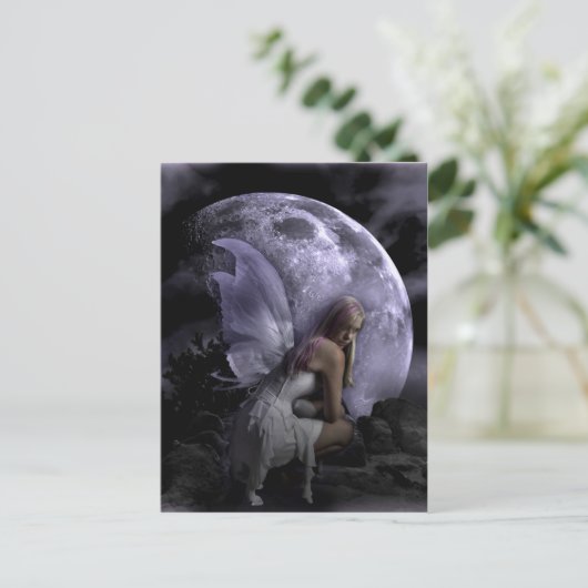 Moon Light Fairy Postkarte (Stehend Vorderseite)