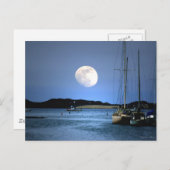 Moon Light Harbour Postkarte (Vorne/Hinten)