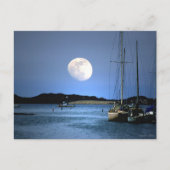 Moon Light Harbour Postkarte (Vorderseite)