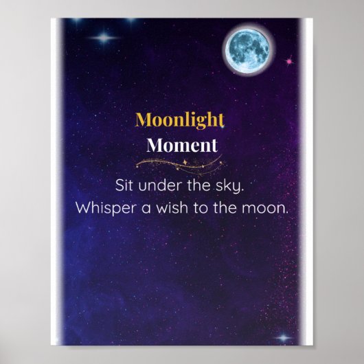 Moon Light Moment - Mystische 8x10 Poster Print (Vorne)