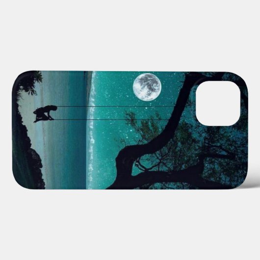 Moon Light Pattern Designer Gedruckte Mobile Cover (Rückseite (Horizontal))