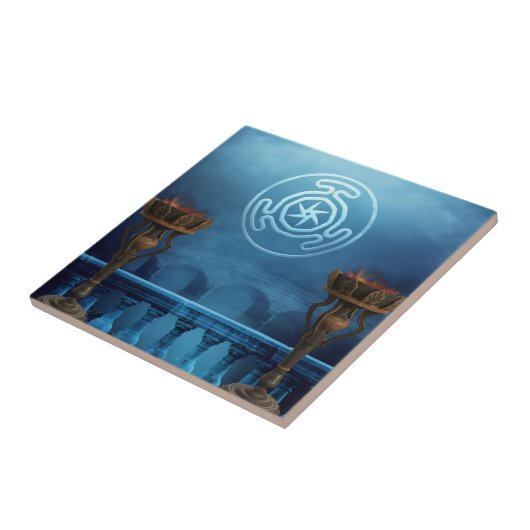 Moon Light Siegel der Hecate Keramik Altar Tile Fliese (Seite)