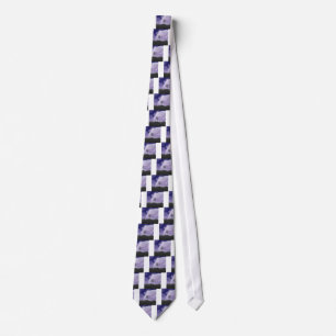 Moon Light Stars Sky Trees Whimsical personalisier Krawatte