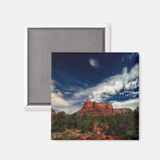 Moon Light über Sedona, Arizona Magnet (Vorderseite/Rückseite)