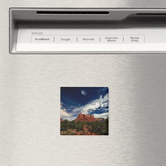 Moon Light über Sedona, Arizona Magnet (In Situ (Geschirrspüler))