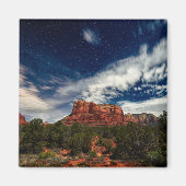Moon Light über Sedona, Arizona Magnet (Vorne)