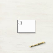 Moon Line Zeichn Art Individuelle Name Post-it Klebezettel (Auf Schreibtisch)