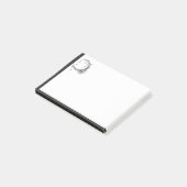 Moon Line Zeichn Art Individuelle Name Post-it Klebezettel (angewinkelt)