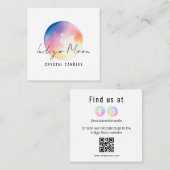Moon Logo Candle Business Cards Quadratische Visitenkarte (Vorne/Hinten)